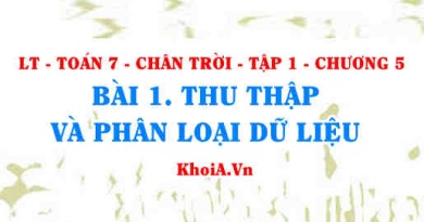 Thu thập và phân loại dữ liệu, tính hợp lí của dữ liệu? Toán 7 bài 1 Chương 5 Chân trời Tập 1